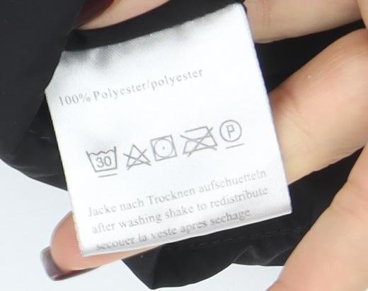 Basler Women’s Black Long Puffer Coat Size 12 Polyester Winter