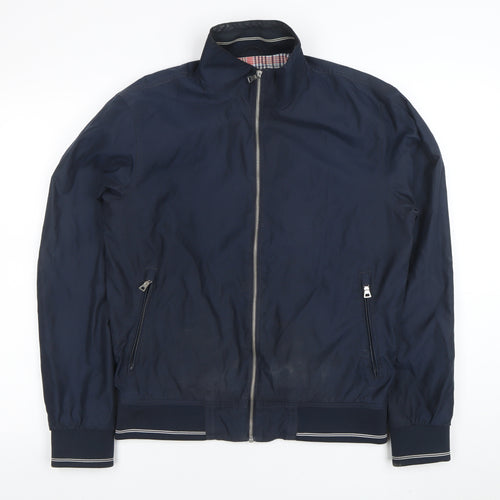 Marks and Spencer Men's Blue Bomber Jacket Small Regular Fit