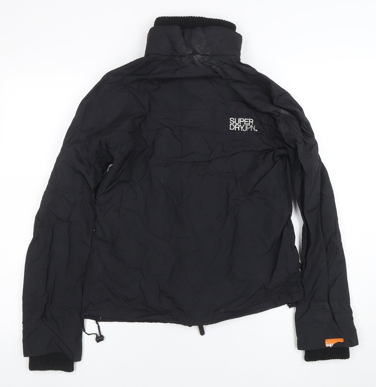 Superdry Womens Black Large Puffer Jacket Windproof Water Resistant