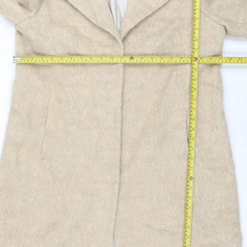 RJR John Rocha Women’s Beige Wool Blend Long Overcoat Size 16