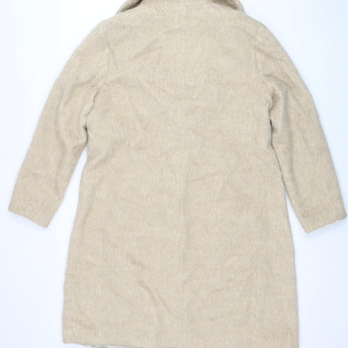 RJR John Rocha Women’s Beige Wool Blend Long Overcoat Size 16