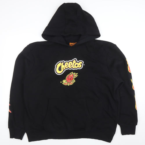 Cheetos Men's Black 3XL Pullover Hoodie Graphic Fleece Sweatshirt