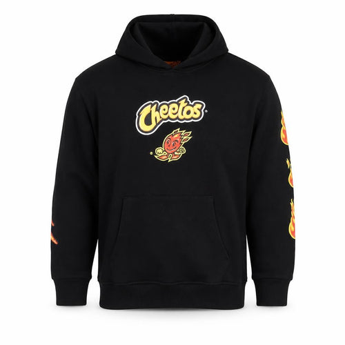 Cheetos Men's Black 3XL Pullover Hoodie Graphic Fleece Sweatshirt