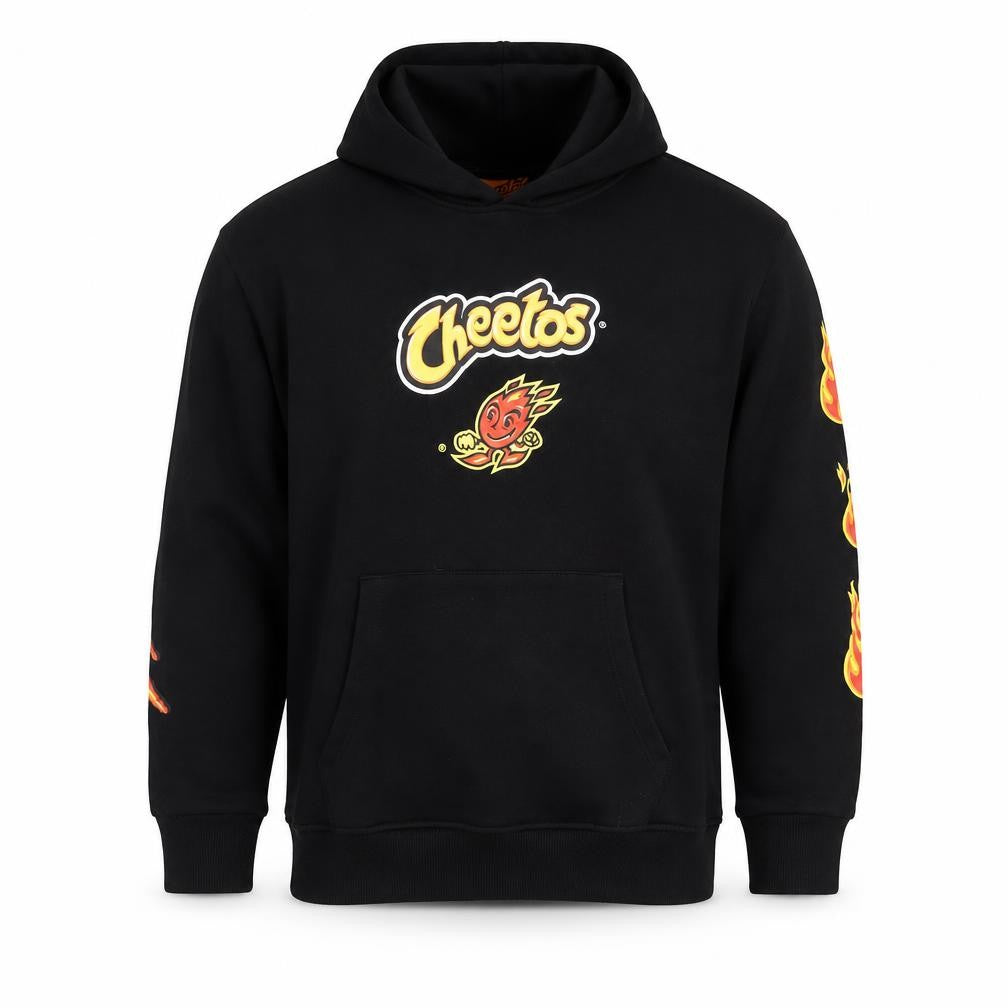 Cheetos Men's Black 3XL Pullover Hoodie Graphic Fleece Sweatshirt
