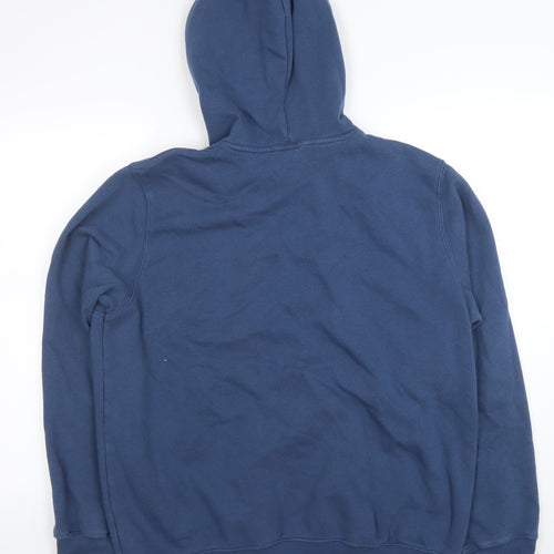 The North Face Men's Blue Pullover Hoodie Size L Outdoor Graphic