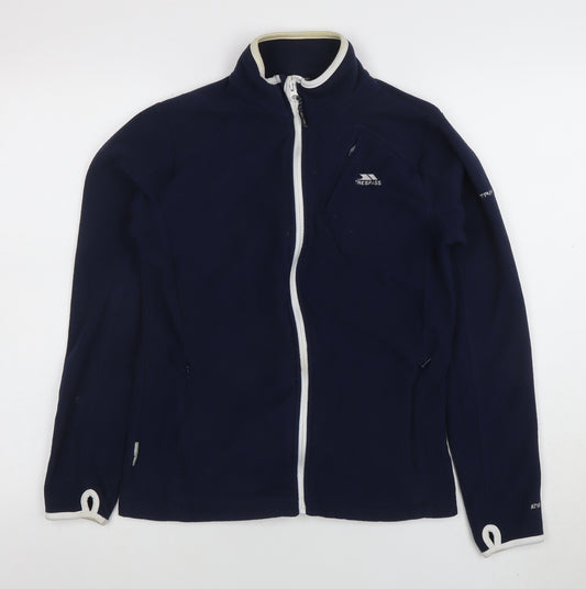 Trespass Women's Blue Fleece Full Zip Jacket Size 14