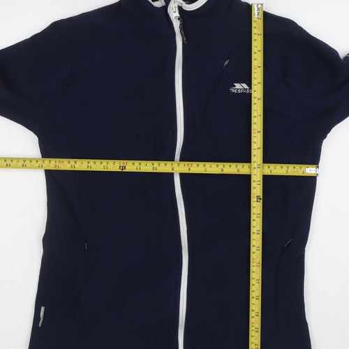 Trespass Women's Blue Fleece Full Zip Jacket Size 14