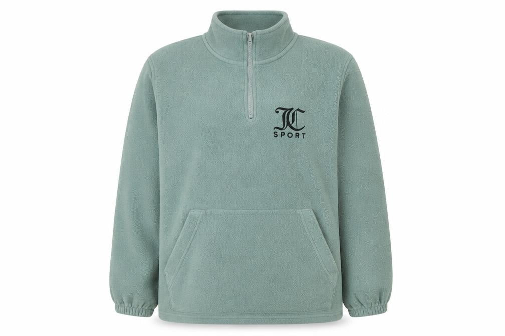 Juicy Couture Sport Women’s Green Fleece Pullover Sweatshirt Size L
