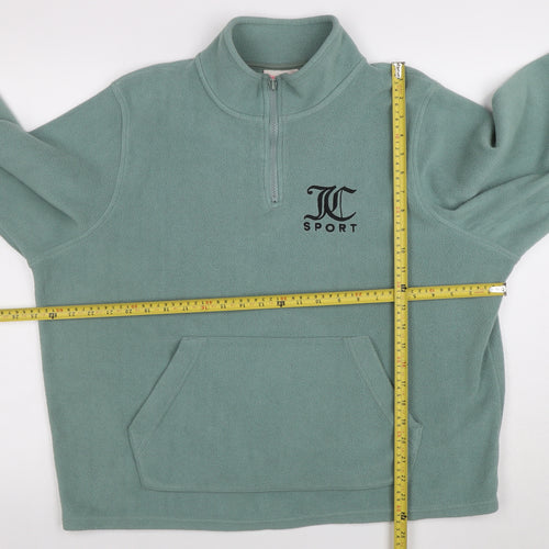 Juicy Couture Sport Women’s Green Fleece Pullover Sweatshirt Size L