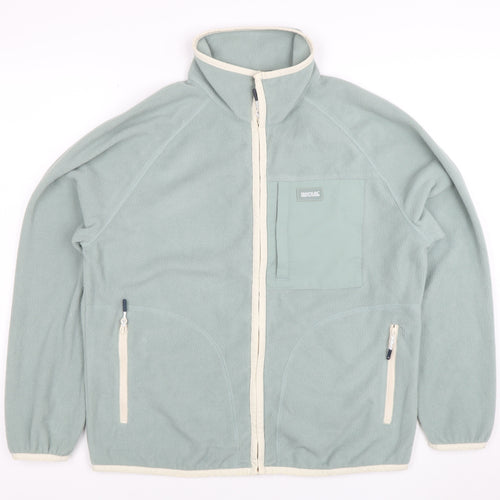 Regatta Great Outdoors Women Blue Full Zip Fleece Jacket UK 10