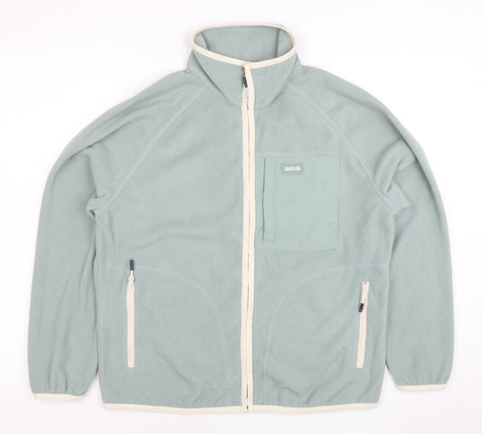 Regatta Great Outdoors Women Blue Full Zip Fleece Jacket UK 10
