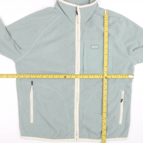 Regatta Great Outdoors Women Blue Full Zip Fleece Jacket UK 10