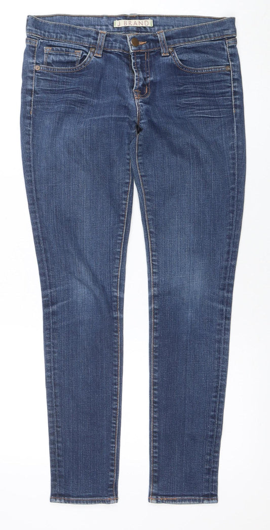 J Brand Women's Blue Mid Rise Skinny Stretch Jeans Size 27