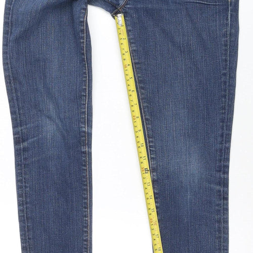 J Brand Women's Blue Mid Rise Skinny Stretch Jeans Size 27