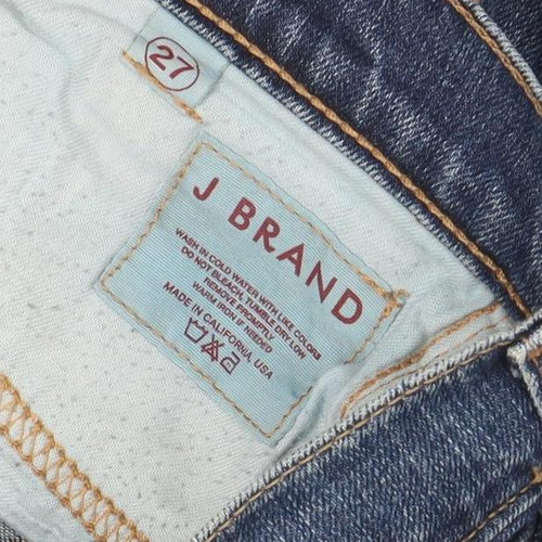J Brand Women's Blue Mid Rise Skinny Stretch Jeans Size 27
