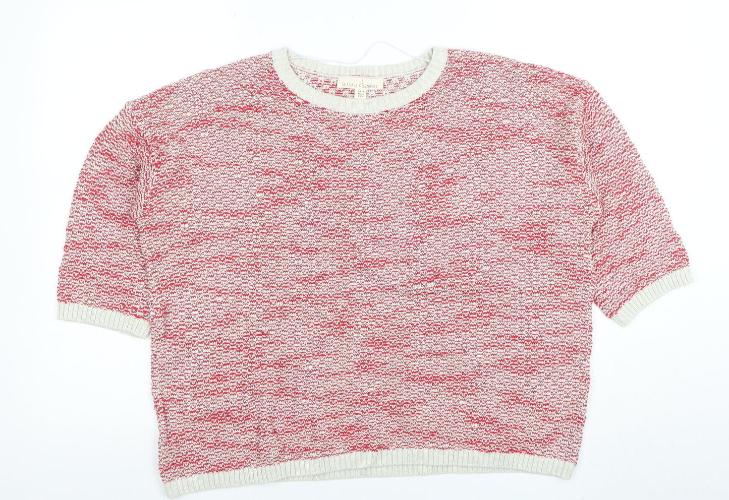 Seasalt Cornwall Women's Multicoloured Cotton Bamboo Knit Jumper Size 18