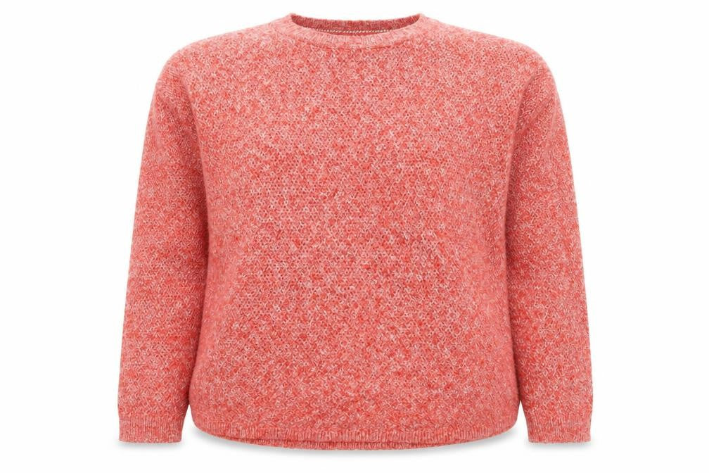 Fat Face Women's Red Knit Crew Neck Long Sleeve Jumper Size 8