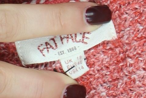 Fat Face Women's Red Knit Crew Neck Long Sleeve Jumper Size 8