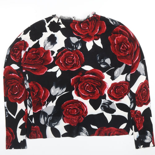 Roman Women’s Multicoloured Floral V-Neck Cardigan Size 20
