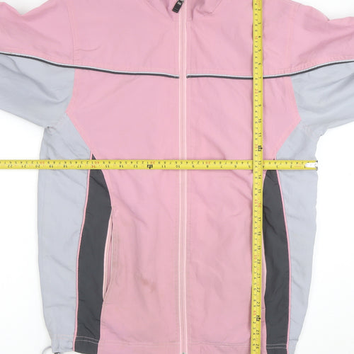Ice Peak Women’s Pink Windbreaker Jacket Size 32 Full Zip Casual Outdoor