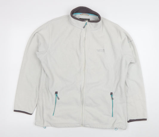 Regatta Womens Grey Fleece Full Zip Jacket Size 16