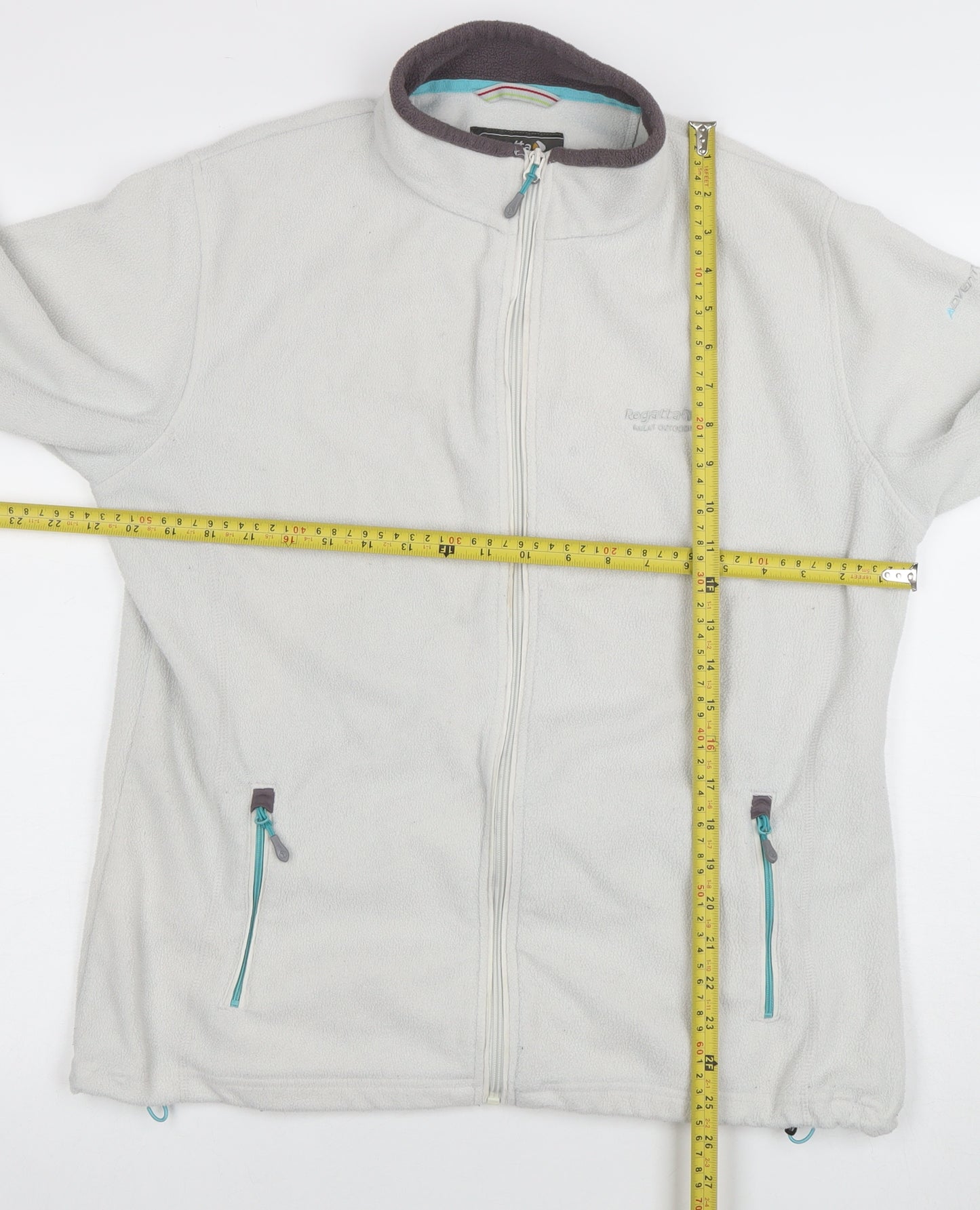 Regatta Womens Grey Fleece Full Zip Jacket Size 16