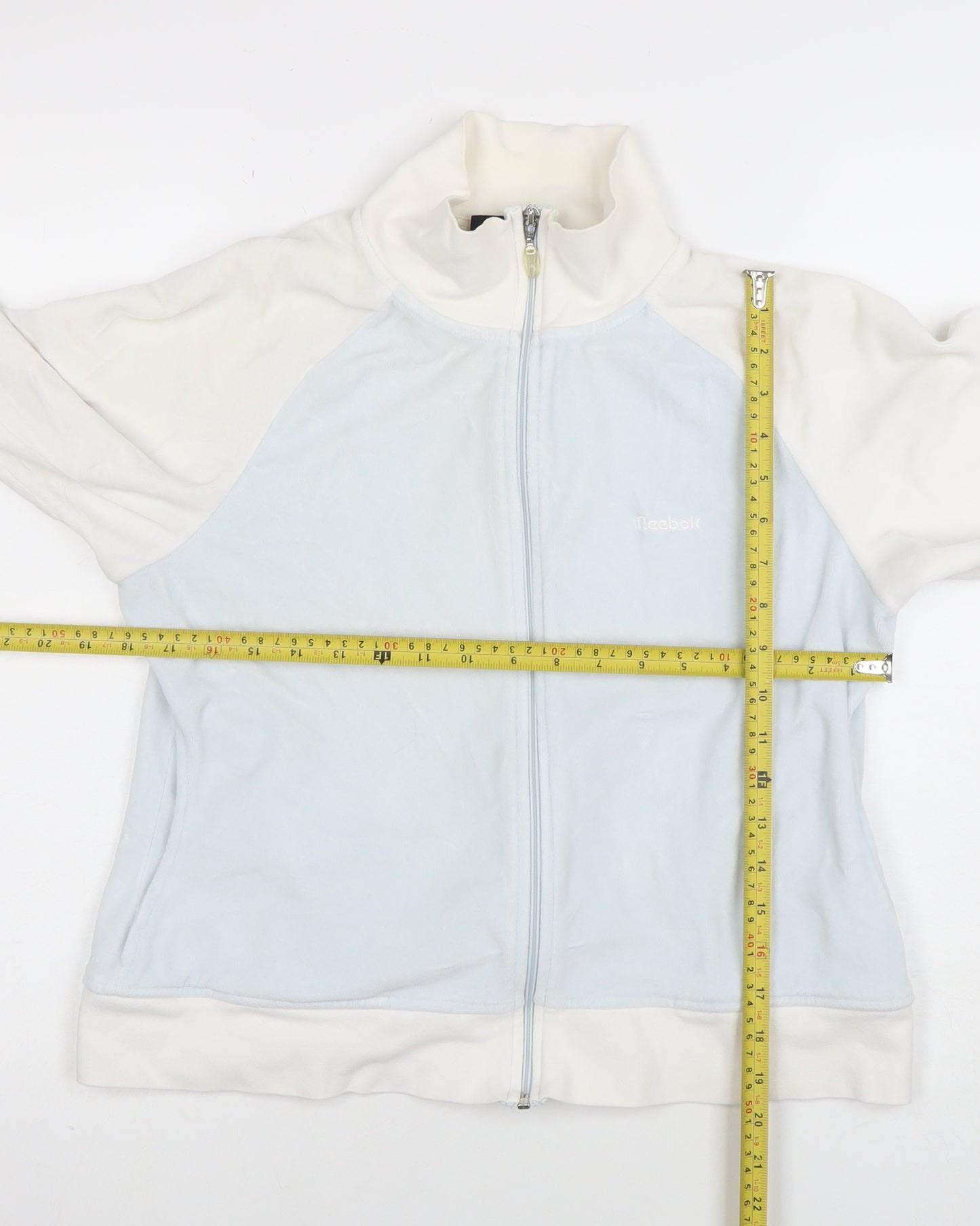 Reebok Women's Blue Full Zip Fleece Jacket Size 14