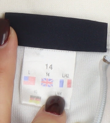 Reebok Women's Blue Full Zip Fleece Jacket Size 14