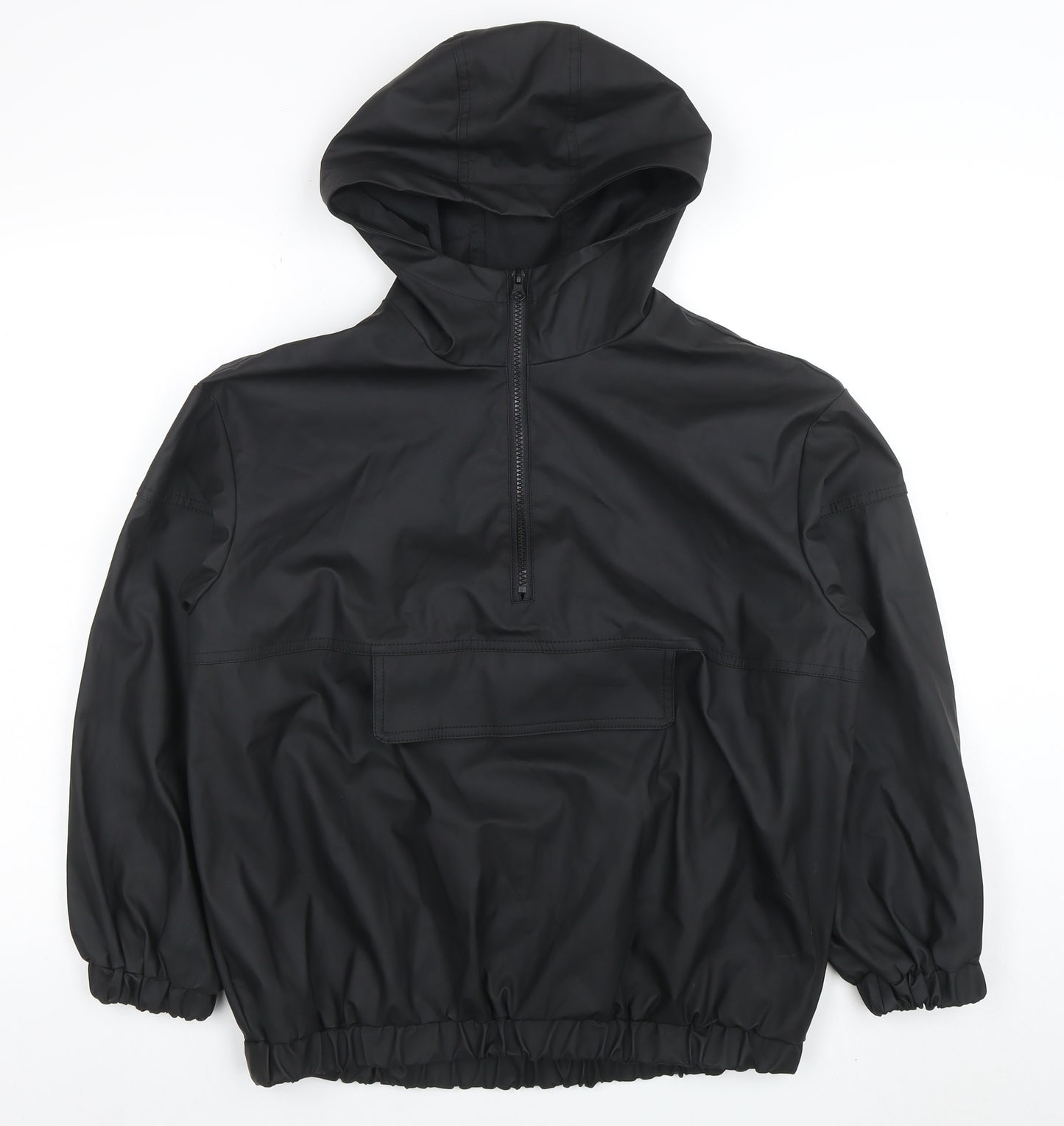ASOS Womens Black Waterproof Anorak Jacket Size 4 Hooded