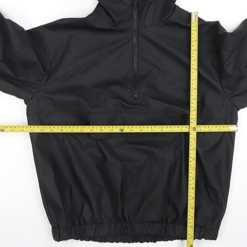 ASOS Womens Black Waterproof Anorak Jacket Size 4 Hooded
