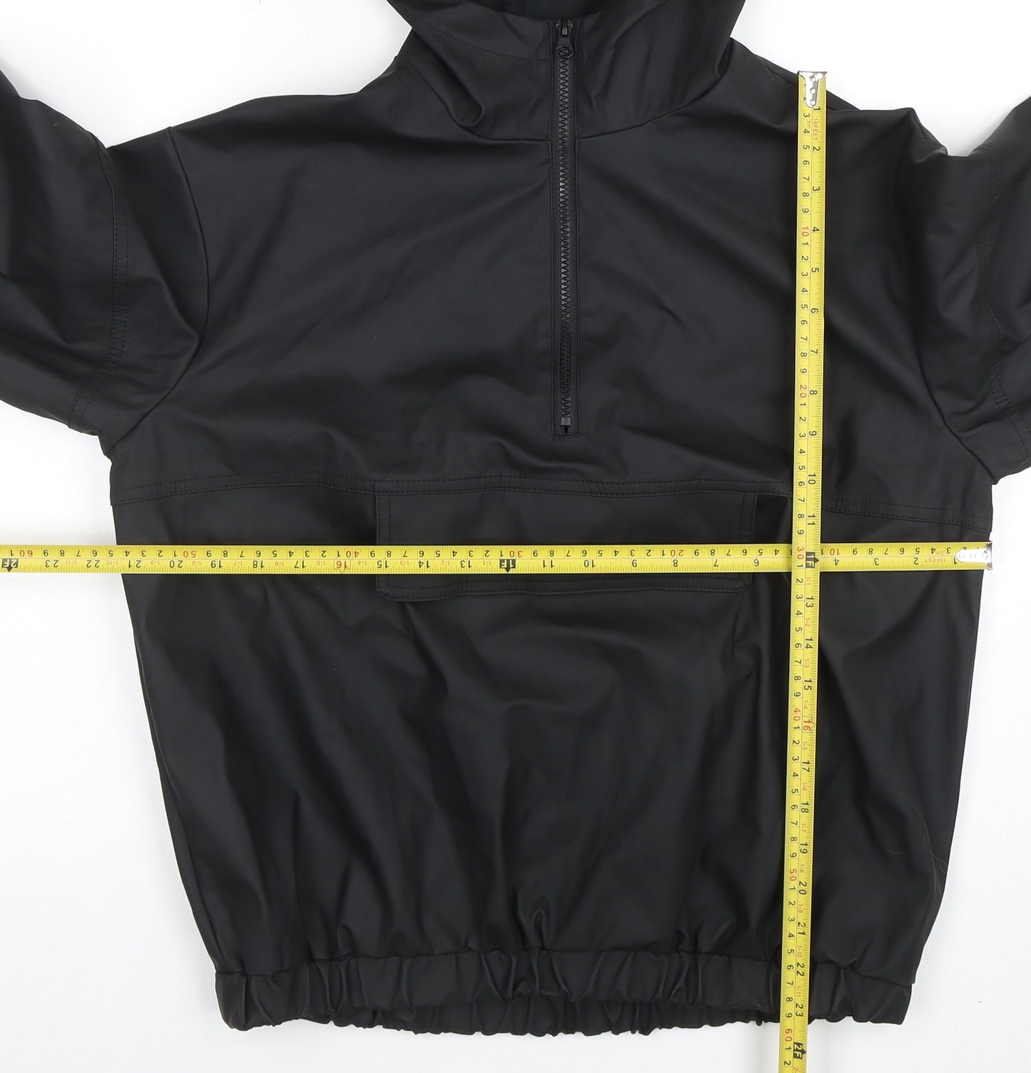 ASOS Womens Black Waterproof Anorak Jacket Size 4 Hooded