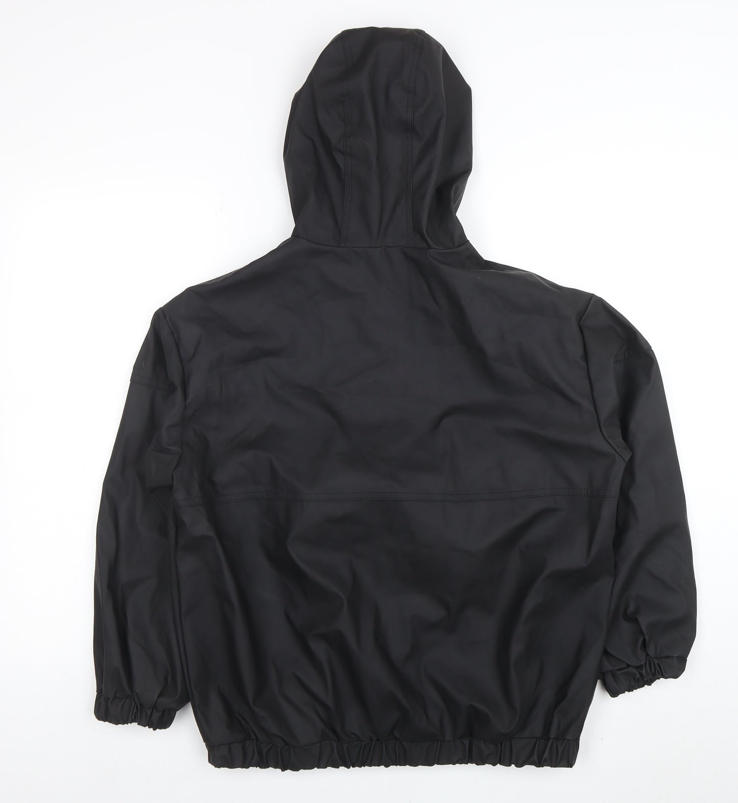 ASOS Womens Black Waterproof Anorak Jacket Size 4 Hooded