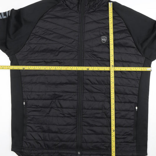 Bunker Mentality Men's Black 3XL Hooded Puffer Jacket