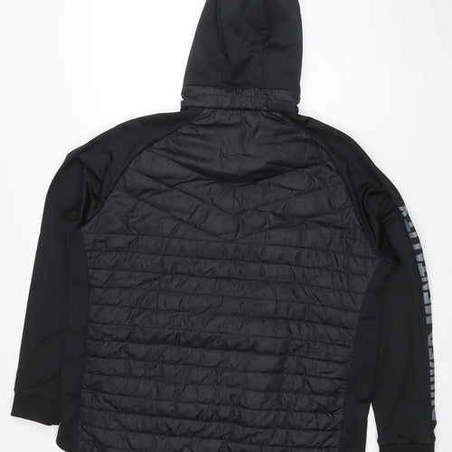 Bunker Mentality Men's Black 3XL Hooded Puffer Jacket