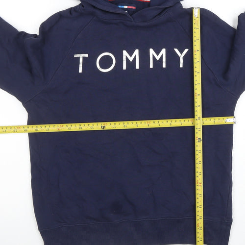 Tommy Hilfiger Womens Navy XS Pullover Hoodie Sweatshirt