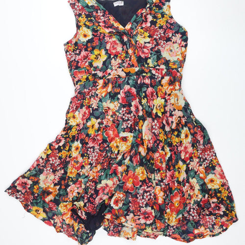 Nomads Women’s Multicoloured Floral Cotton Fit & Flare Dress Size 16