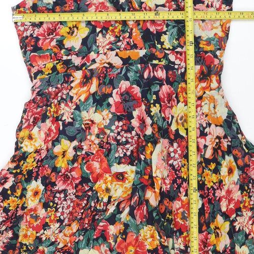 Nomads Women’s Multicoloured Floral Cotton Fit & Flare Dress Size 16