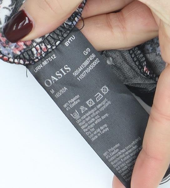 Oasis Womens Multicoloured Floral Wrap Skirt Size S