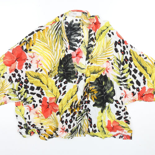 Next Women’s Multicoloured Tropical Kimono Blouse M