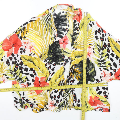 Next Women’s Multicoloured Tropical Kimono Blouse M