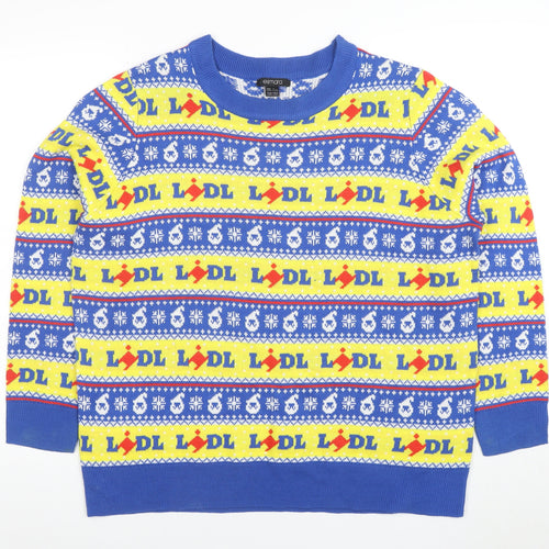 Esmara Women's Multicoloured L Fair Isle Ugly Jumper