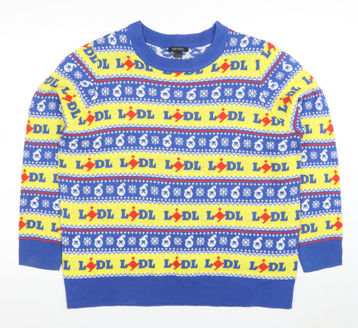 Esmara Women's Multicoloured L Fair Isle Ugly Jumper