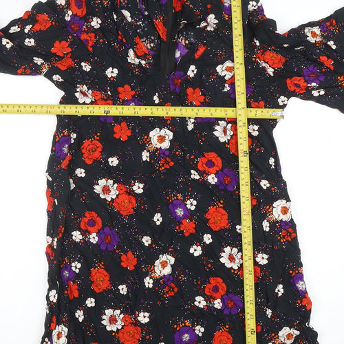 Motel Womens Multicoloured Floral Mini Shift Dress S