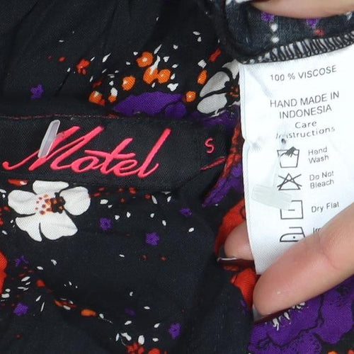 Motel Womens Multicoloured Floral Mini Shift Dress S