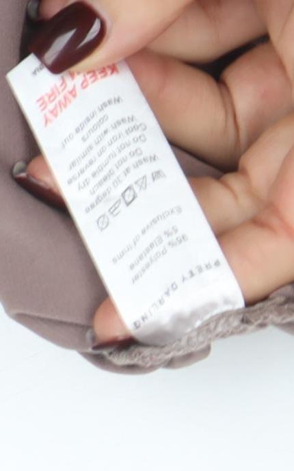 Pretty Darling Women’s Beige Satin Ruched Pencil Skirt Size 10