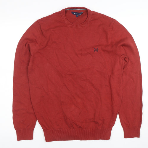 Crew Clothing Company Men's Red Cotton Crew Neck Jumper M