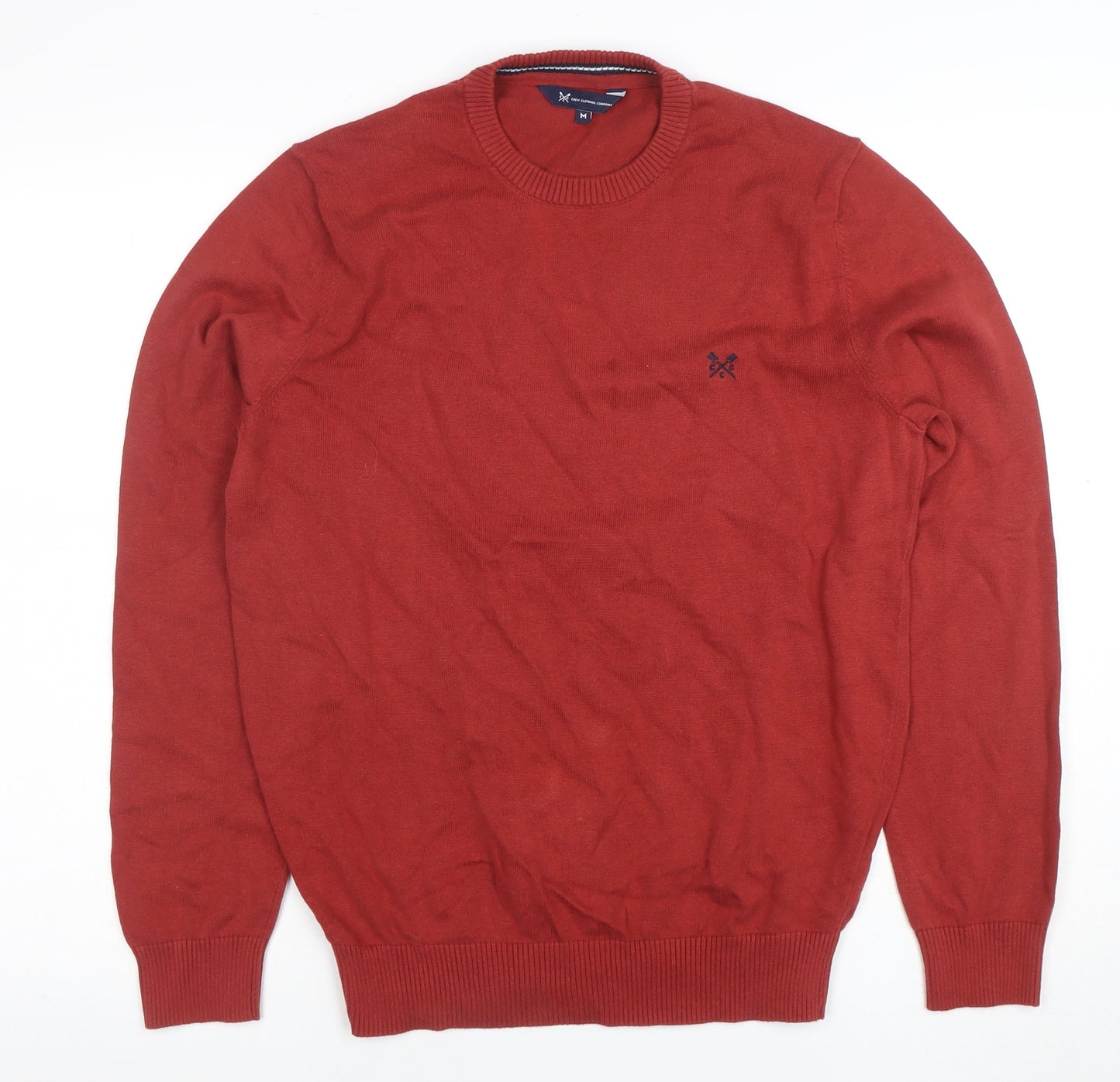 Crew Clothing Company Men's Red Cotton Crew Neck Jumper M