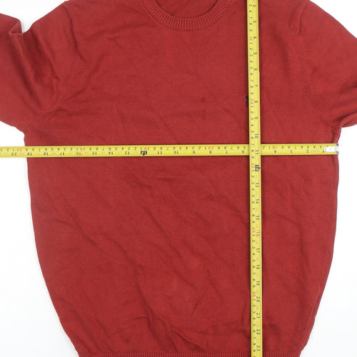 Crew Clothing Company Men's Red Cotton Crew Neck Jumper M