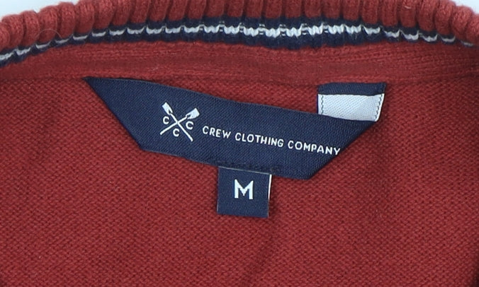 Crew Clothing Company Men's Red Cotton Crew Neck Jumper M