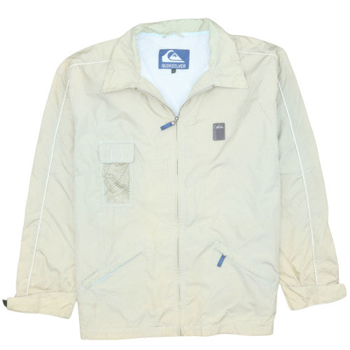 Quiksilver Mens Beige XL Lightweight Windbreaker Jacket